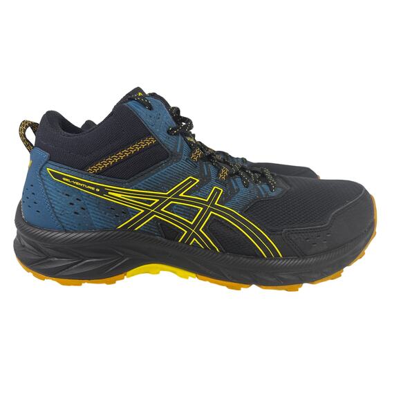 ASICS Gel Venture 9 MT Running Trail Men's 11.5D  'Black Golden Yellow' 1011B487 - Picture 2 of 11